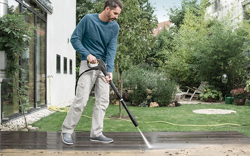 Starker Strahl gegen den Schmutz